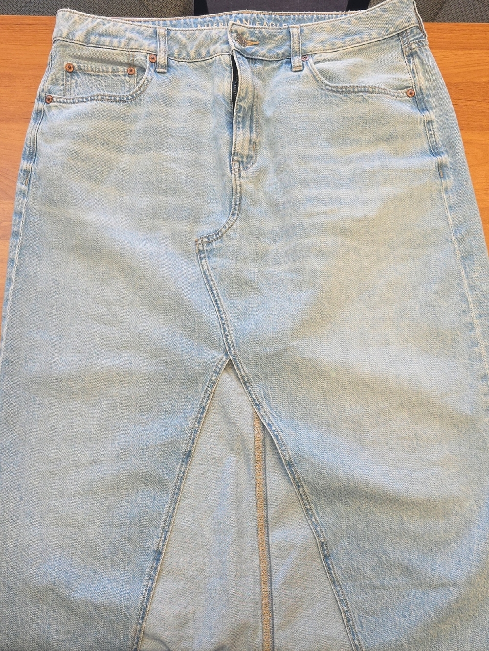 American Eagle Light Blue Denim Skirt